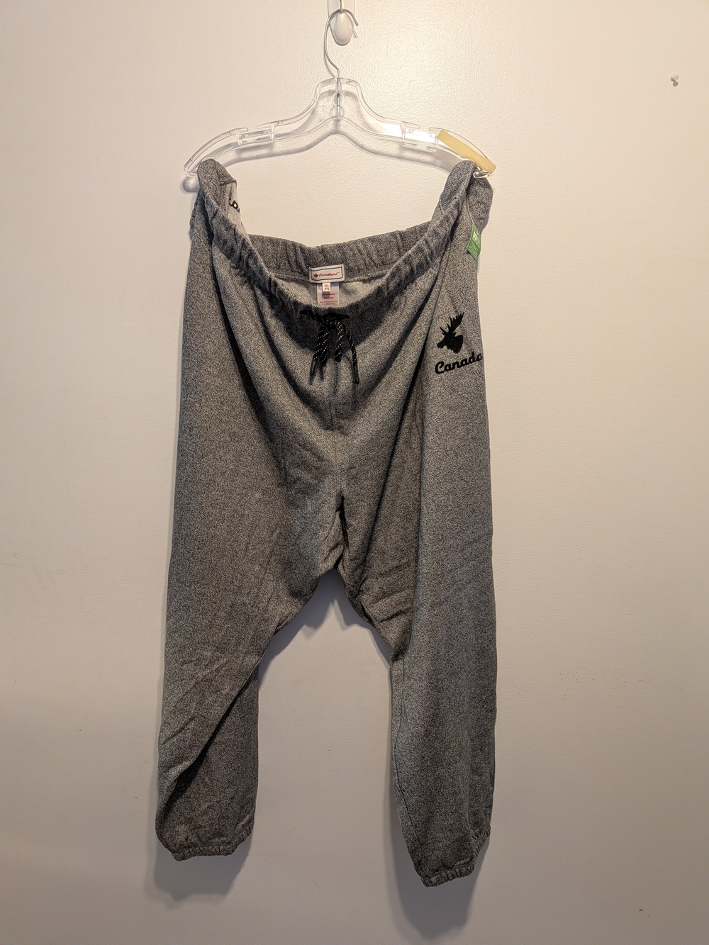 Canada Embroidered Gray Men's Sweatpants